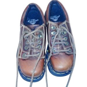 Dr. Martens Two-Tone Brown Leather Shoes Women Size 7 Men's 5